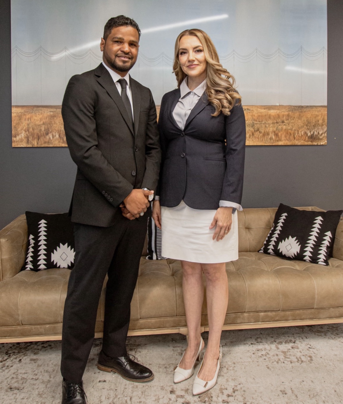 Jorge Batista Campos and Tanya Rivera Batista at the Batista Rivera Law Office